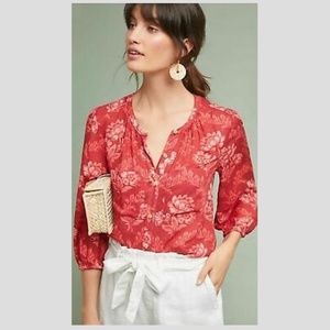 NWT - Anthropologie Akemi & Kin Floral Blouse